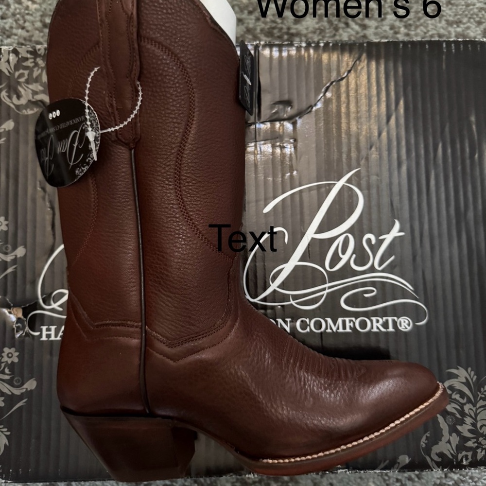 Dan Post Women's Brown Lady May Western Boots Size 6